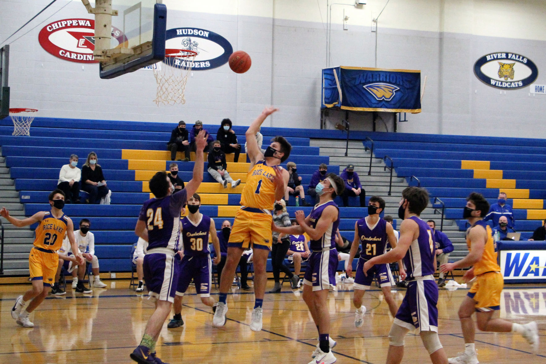 Rice Lake boys basketball vs. Ashland 12-30-20